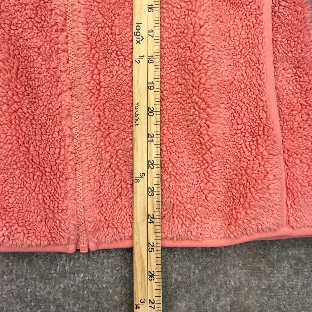 THE NORTH FACE Girl's XL Fleece Full Zip Hoodie Sherpa Outdoor Fuzzy Teddy Pink - Picture 6 of 16